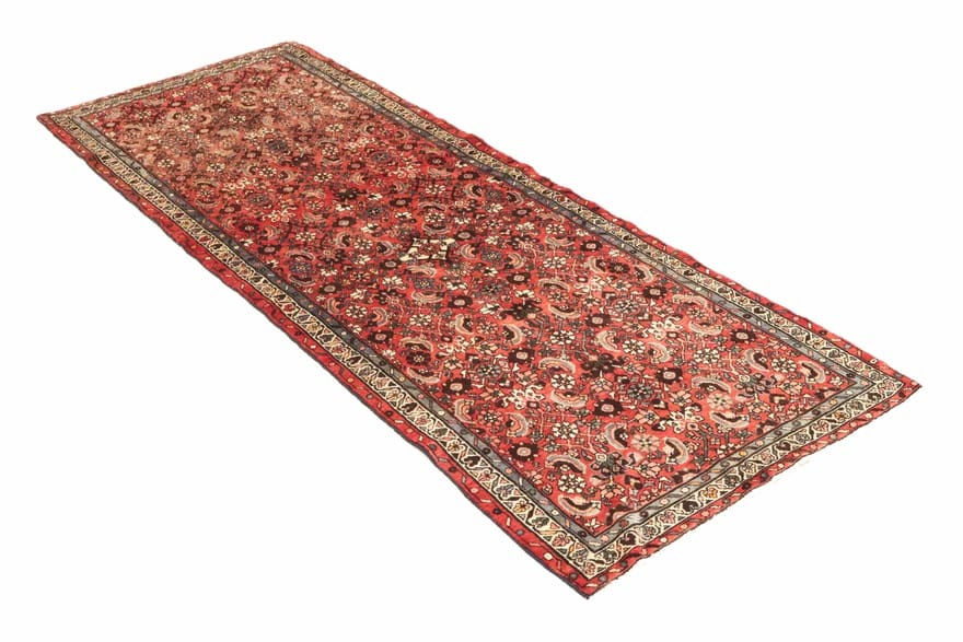 Handgeknüpfter Hamadan Perserteppich 315 × 116 cm