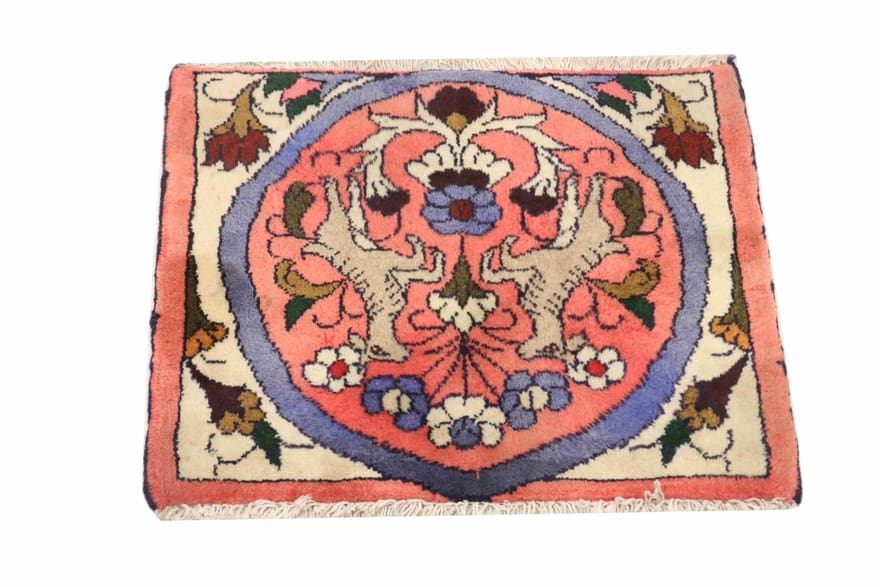 Handgeknüpfter Hamadan Perserteppich 46 × 54 cm
