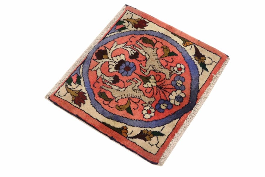 Handgeknüpfter Hamadan Perserteppich 46 × 54 cm