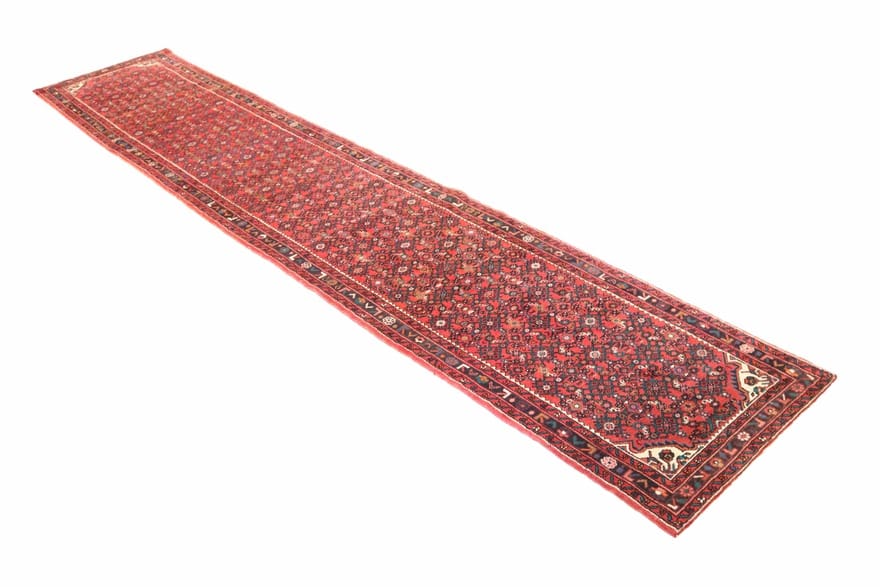 Perserteppich 494 × 87 cm aus Wolle, handgeknüpft