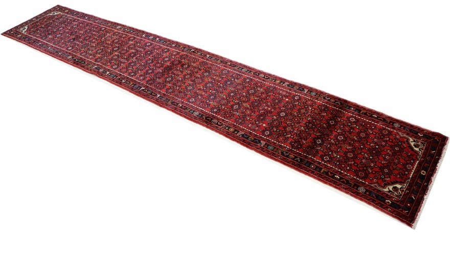 Perserteppich 494 × 87 cm aus Wolle, handgeknüpft