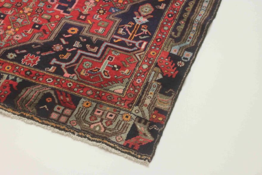 Handgeknüpfter Hamadan Perserteppich, 287 × 125 cm, Wolle