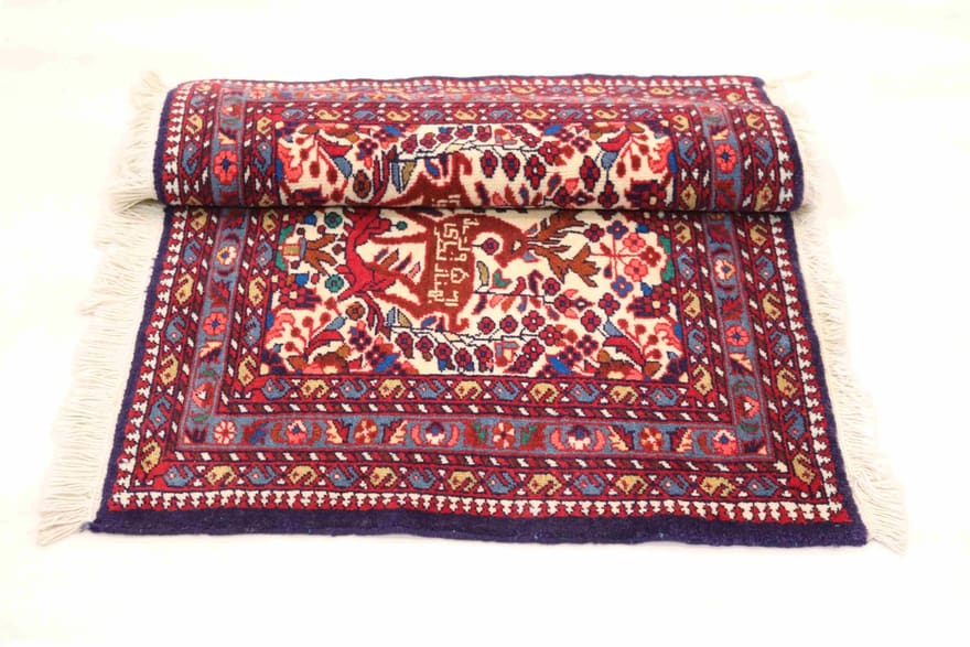 Hamadan Perserteppich 95 × 60 cm aus Wolle, handgeknüpft