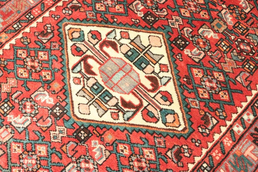 Hamadan Perserteppich 288 × 108 cm aus Wolle, handgeknüpft
