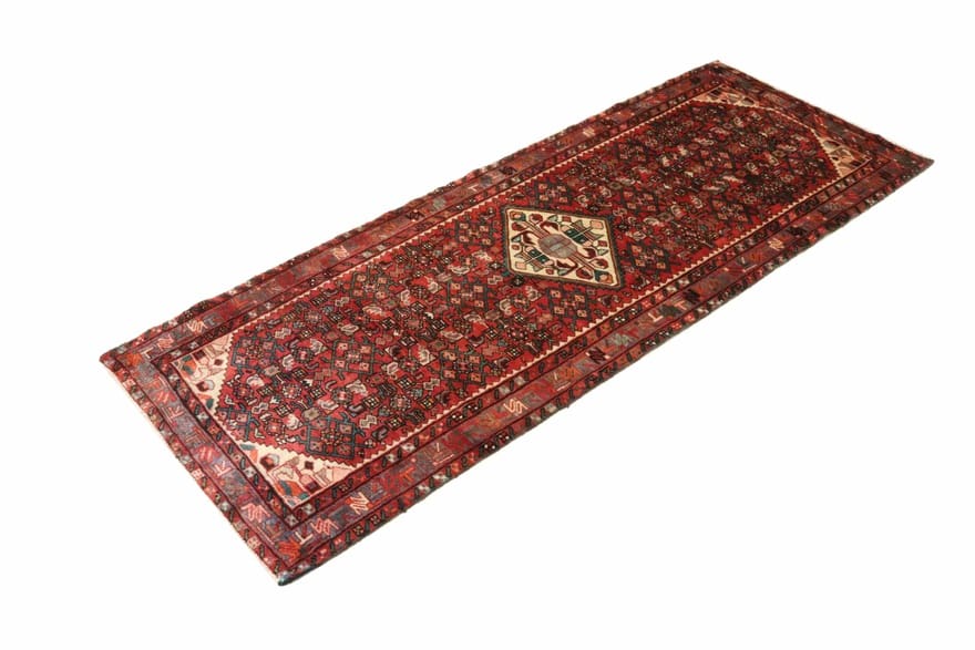 Hamadan Perserteppich 288 × 108 cm aus Wolle, handgeknüpft