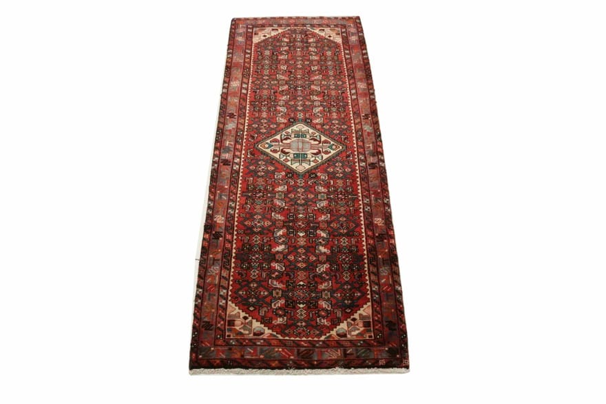 Hamadan Perserteppich 288 × 108 cm aus Wolle, handgeknüpft