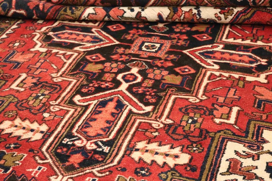 Heriz Perserteppich 335 × 192 cm aus Wolle, handgeknüpft