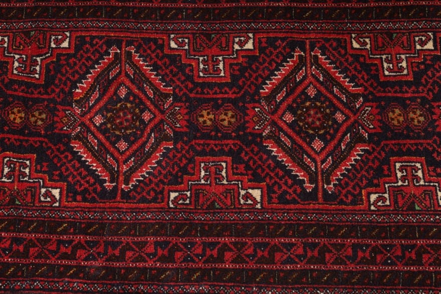 Handgeknüpfter Baluch Perserteppich, 282 × 60 cm, Wolle