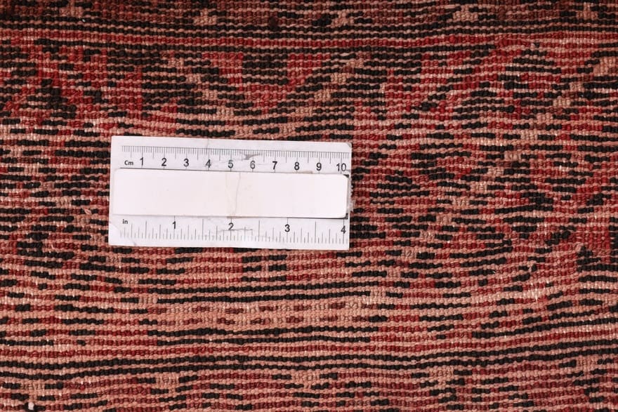 rugeast-orientteppich-334x167-cm-handgeknupft-geometrisch-rot-6 Handgeknüpfter Perserteppich 332 × 166 cm