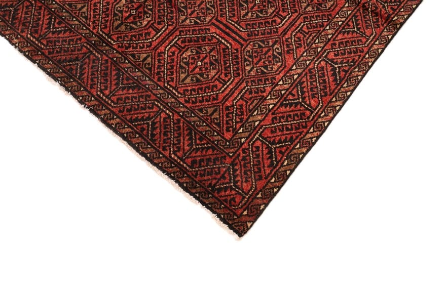 rugeast-orientteppich-334x167-cm-handgeknupft-geometrisch-rot-8 Handgeknüpfter Perserteppich 332 × 166 cm