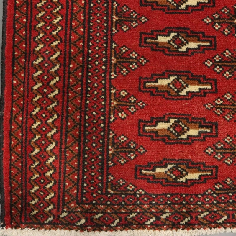 Turkmen Perserteppich aus Iran, 130 × 60 cm