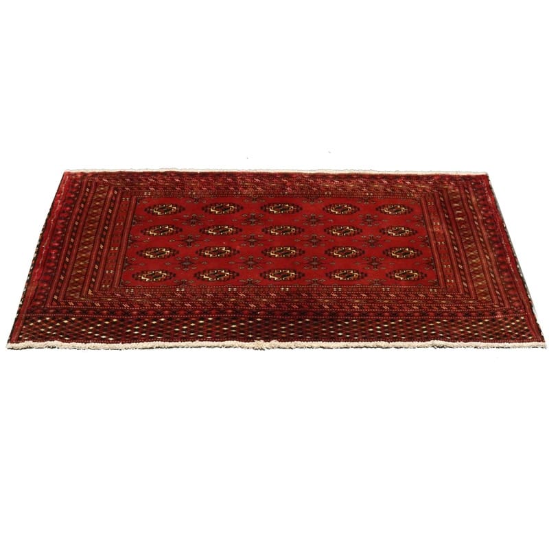 Turkmen Perserteppich 134 × 69 cm aus Wolle, handgeknüpft