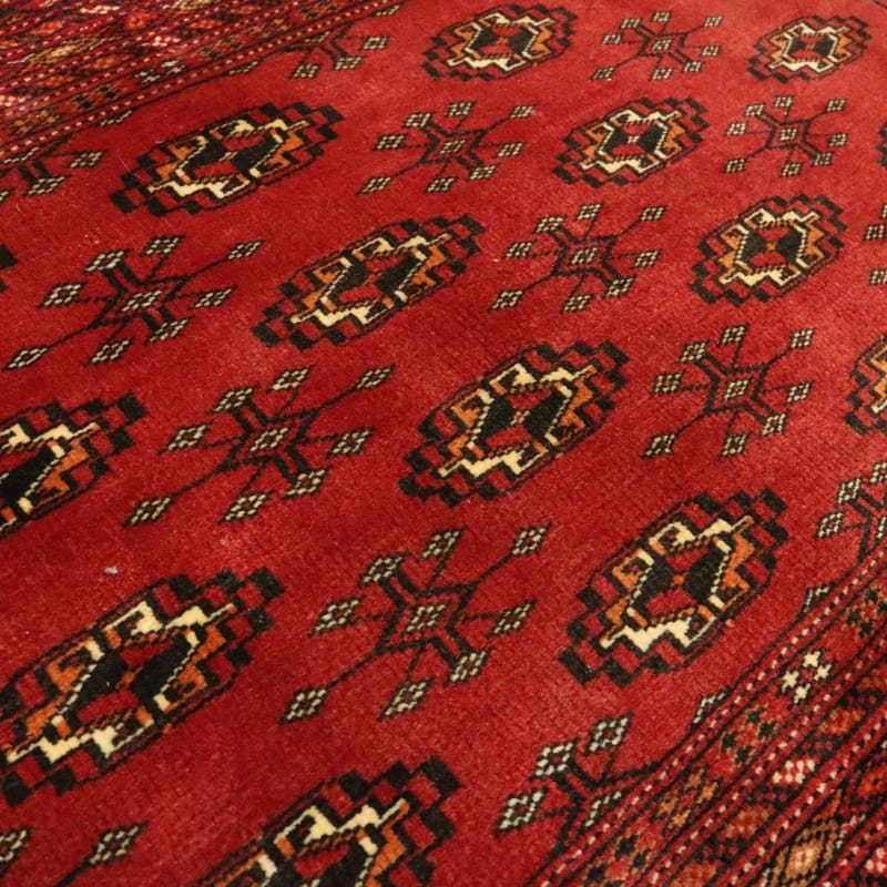 Turkmen Perserteppich 134 × 69 cm aus Wolle, handgeknüpft