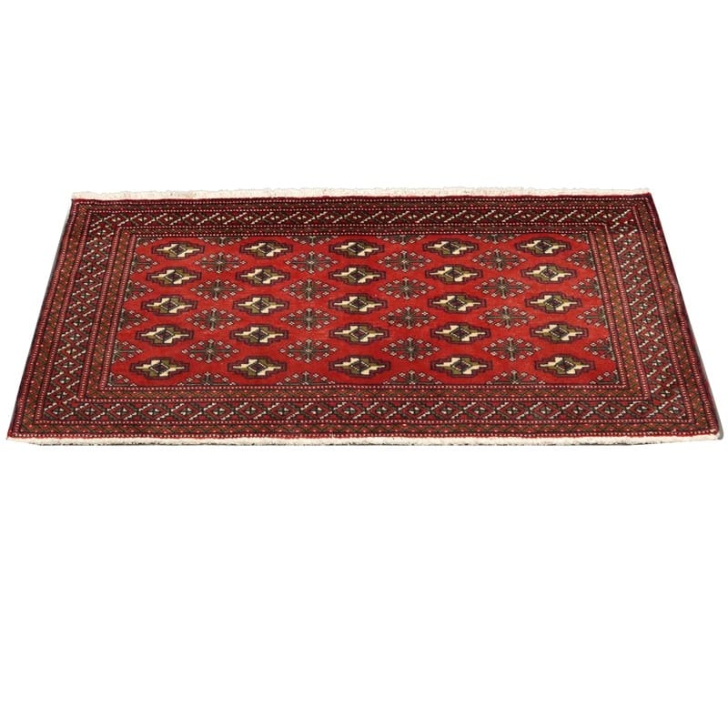 Handgeknüpfter Turkmen Perserteppich, 133 × 64 cm, Wolle