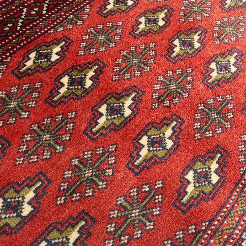 Handgeknüpfter Turkmen Perserteppich, 133 × 64 cm, Wolle