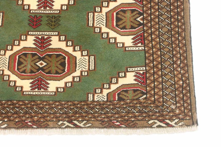 Turkmen Perserteppich 141 × 100 cm aus Wolle, handgeknüpft