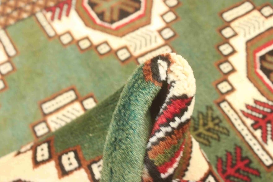 Turkmen Perserteppich 141 × 100 cm aus Wolle, handgeknüpft
