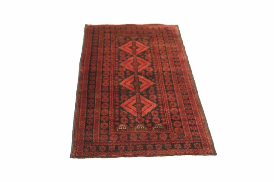 Baluch Perserteppich aus Iran, 177 × 86 cm