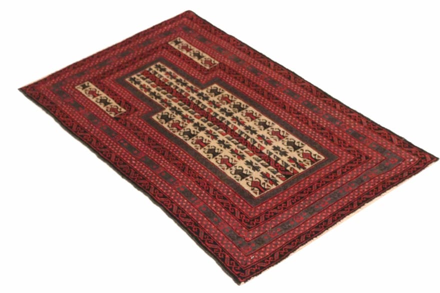 Handgeknüpfter Baluch Orientteppich 125 × 80 cm