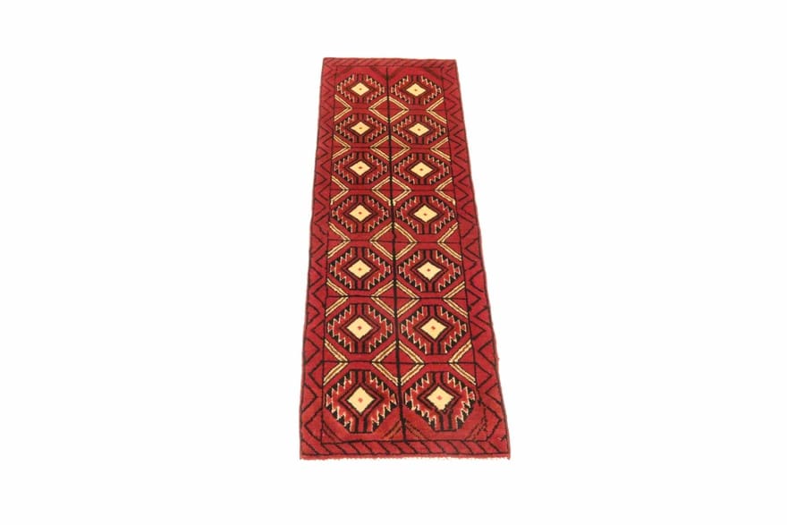 Baluch Perserteppich aus Iran, 177 × 49 cm
