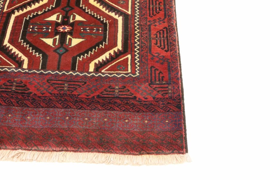 Handgeknüpfter Baluch Perserteppich, 196 × 106 cm, Wolle