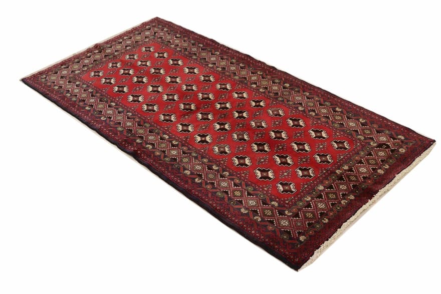 Baluch Perserteppich 213 × 110 cm aus Wolle, handgeknüpft