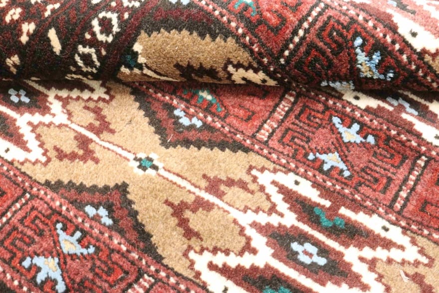 Turkmen Perserteppich aus Iran, 126 × 87 cm