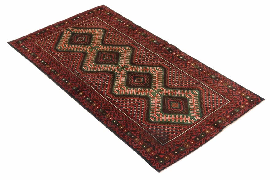 Baluch Orientteppich 190 × 102 cm aus Wolle, handgeknüpft