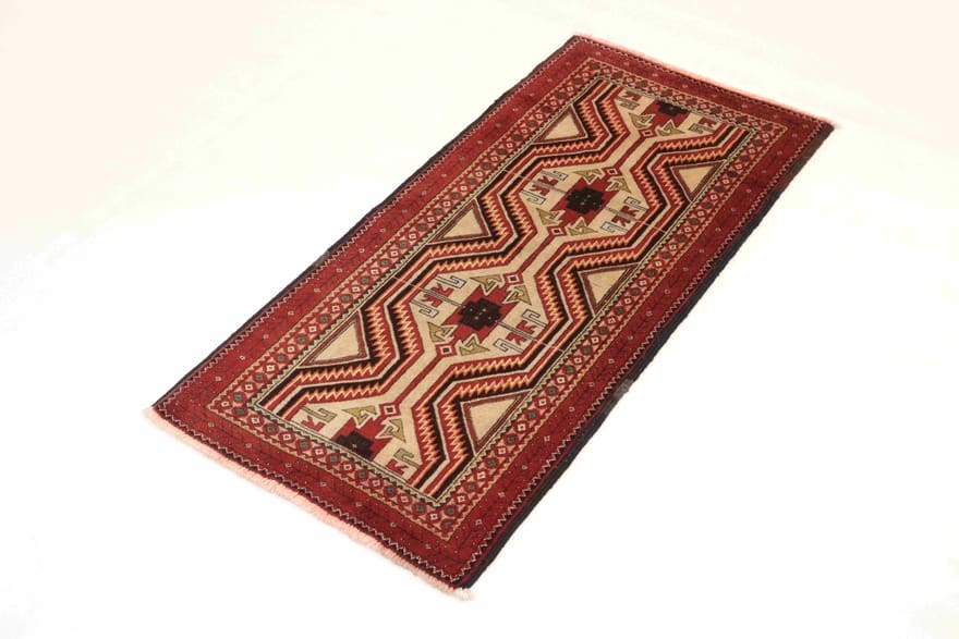 Handgeknüpfter Baluch Perserteppich, 166 × 88 cm