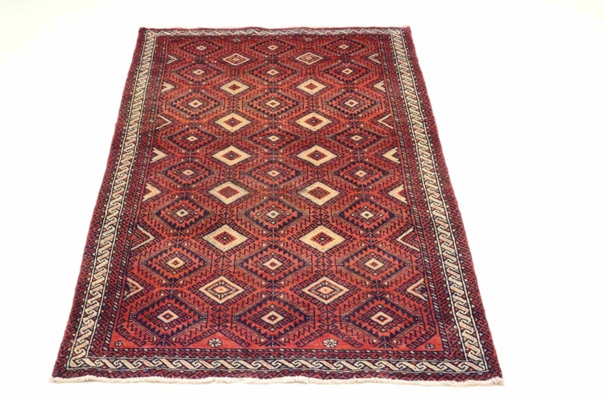 Handgeknüpfter Baluch Perserteppich 207 × 108 cm