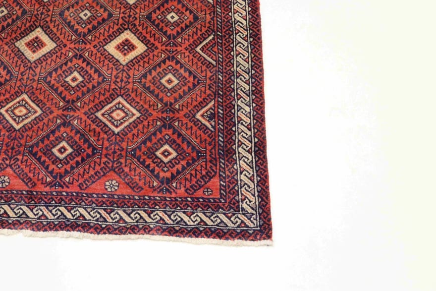 Handgeknüpfter Baluch Perserteppich 207 × 108 cm