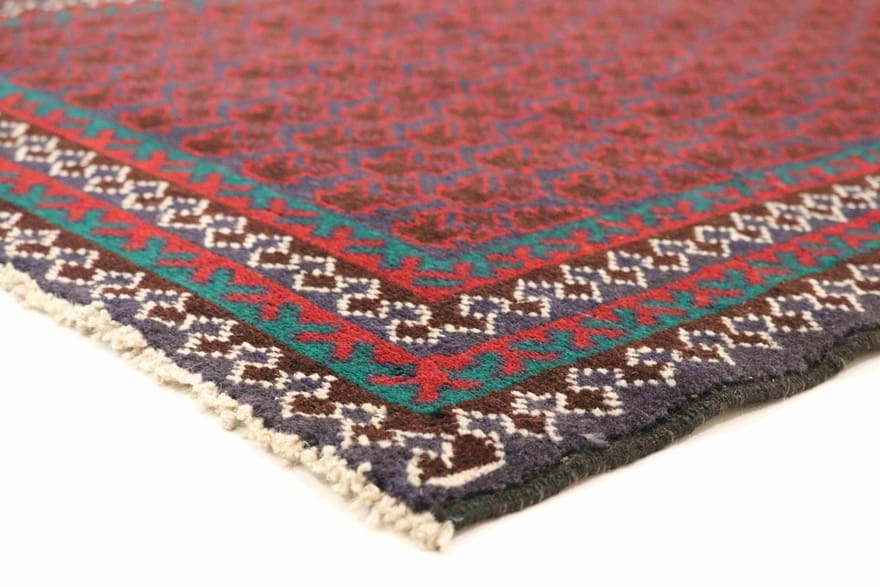 belutsch-orientteppich-127x81-cm-handgeknupft-aus-wolle-unikat-3 Handgeknüpfter Baluch Orientteppich, 125 × 80 cm