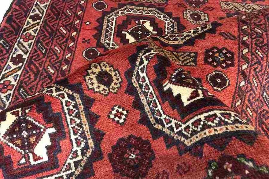 Handgeknüpfter Baluch Perserteppich, 186 × 99 cm, Wolle