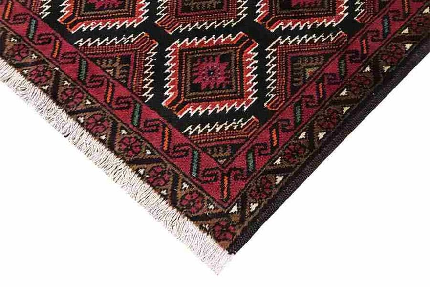 Handgeknüpfter Baluch Perserteppich, 200 × 105 cm, Wolle