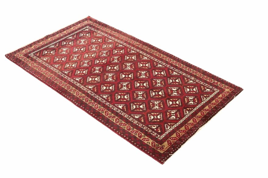 Handgeknüpfter Baluch Perserteppich, 198 × 108 cm, Wolle