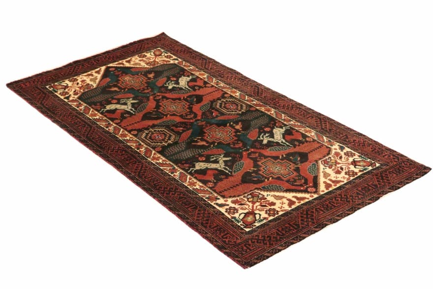 Baluch Perserteppich aus Iran, 203 × 103 cm