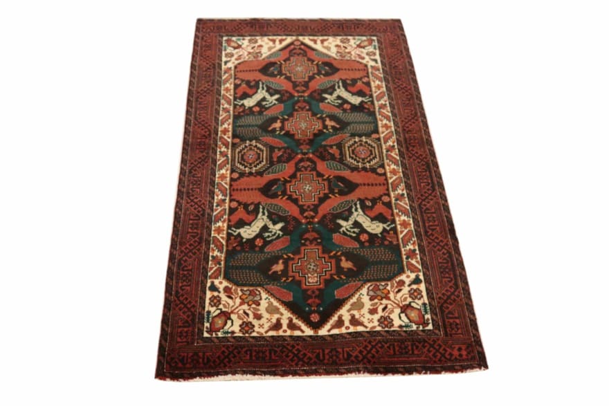 Baluch Perserteppich aus Iran, 203 × 103 cm