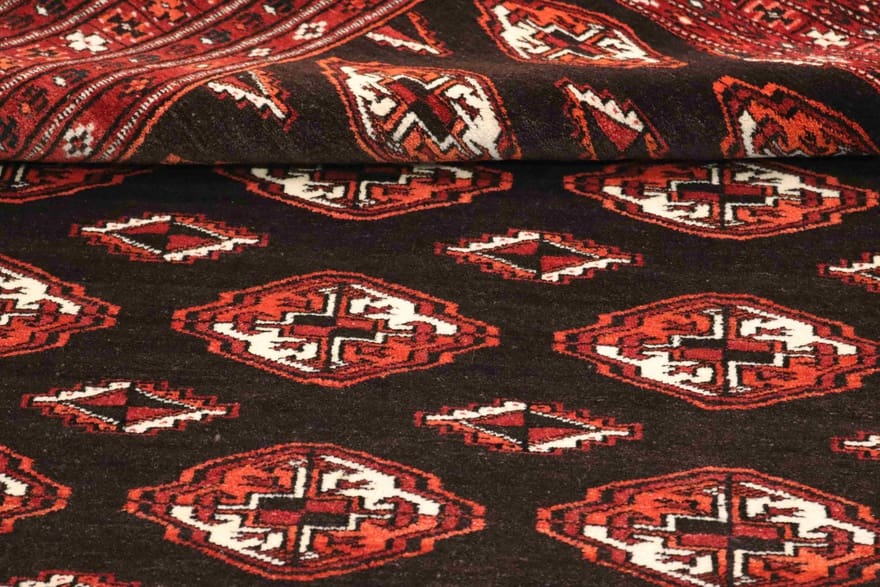 buchara-orientteppich-168x122-cm-handgeknupft-aus-100-wolle-5 Handgeknüpfter Perserteppich 166 × 121 cm