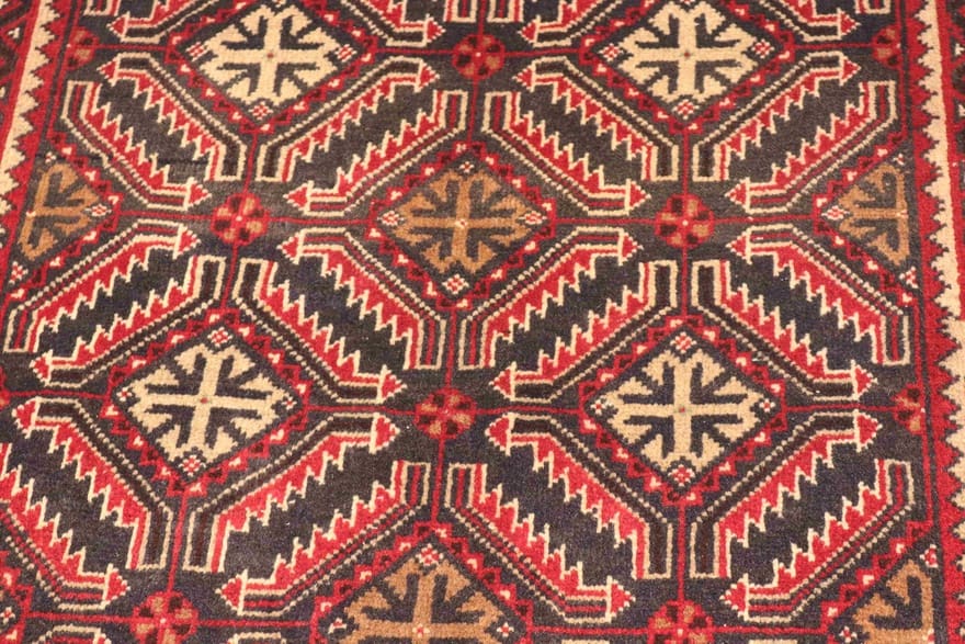 Baluch Perserteppich 188 × 104 cm aus Wolle, handgeknüpft