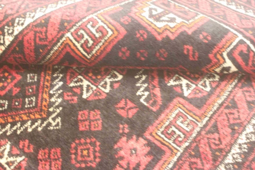 Handgeknüpfter Baluch Perserteppich, 195 × 105 cm, Wolle