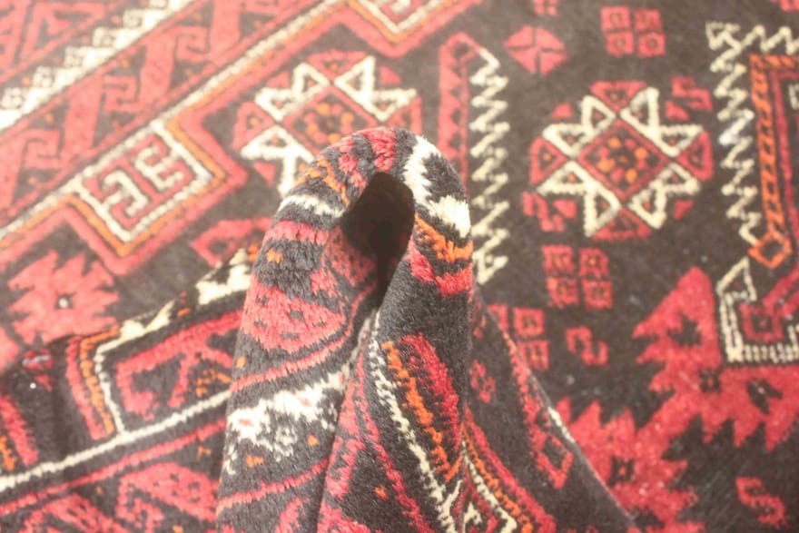 Handgeknüpfter Baluch Perserteppich, 195 × 105 cm, Wolle