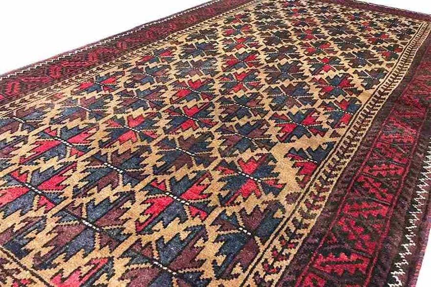 Handgeknüpfter Baluch Perserteppich 176 × 90 cm