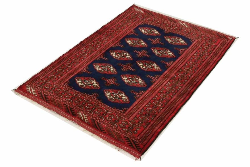 Handgeknüpfter Turkmen Perserteppich, 151 × 101 cm, Wolle