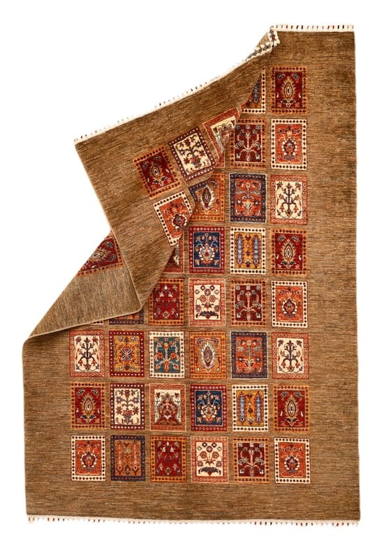 Orientteppich 257 × 176 cm aus Wolle, handgeknüpft