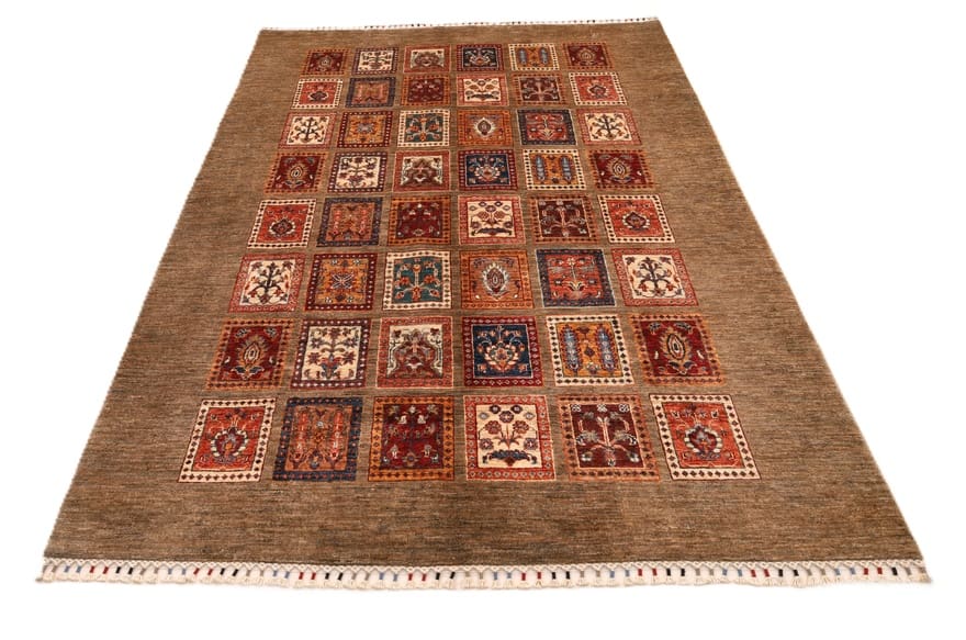 Orientteppich 257 × 176 cm aus Wolle, handgeknüpft