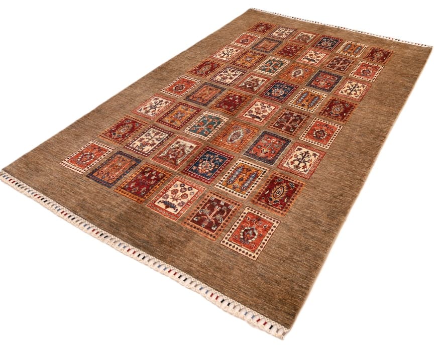 Orientteppich 257 × 176 cm aus Wolle, handgeknüpft
