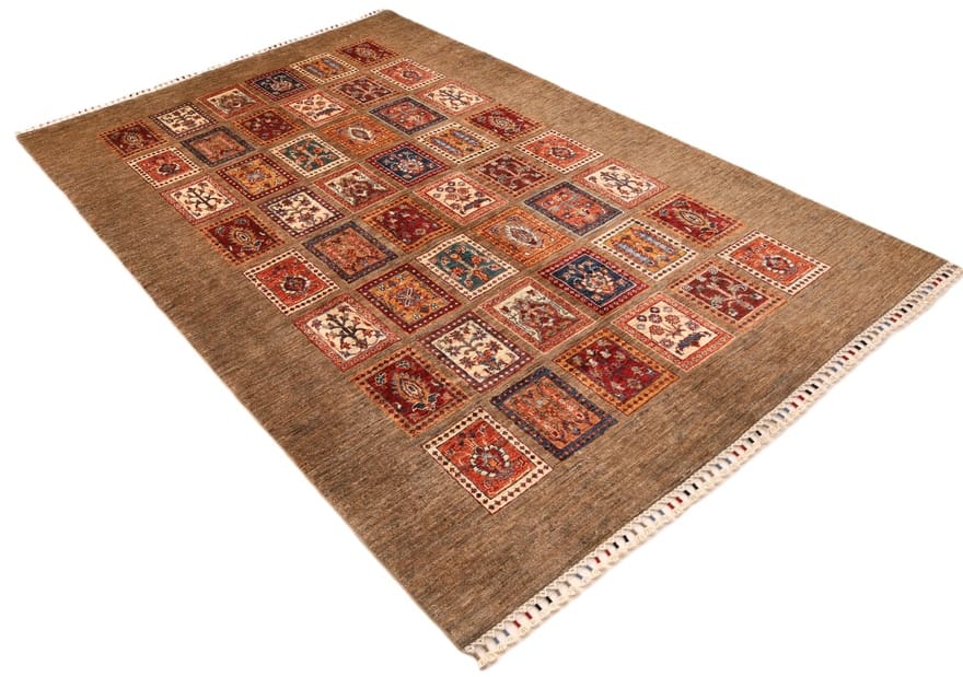Orientteppich 257 × 176 cm aus Wolle, handgeknüpft