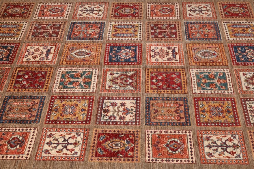Orientteppich 257 × 176 cm aus Wolle, handgeknüpft