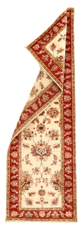 zieglerfarhan-orientteppich-248x83cm-handgeknupft-antikes-design-1 Handgeknüpfter Ziegler Orientteppich 246 × 82 cm