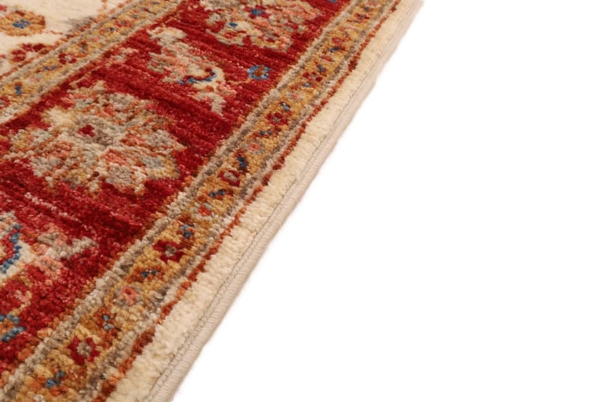 zieglerfarhan-orientteppich-248x83cm-handgeknupft-antikes-design-4 Handgeknüpfter Ziegler Orientteppich 246 × 82 cm